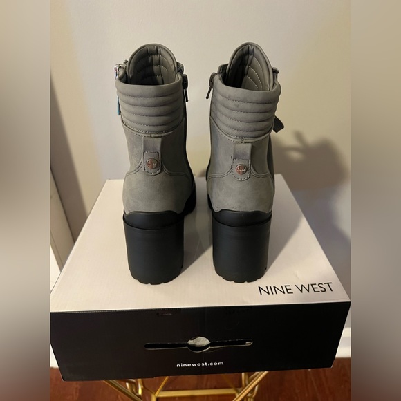 Nine West Women’s Lug Sole Heeled Booties - Picture 4 of 8